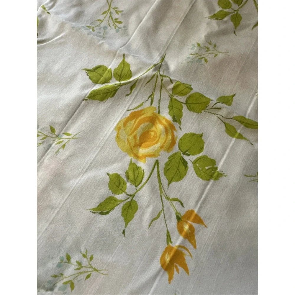 Vintage Morgan‎ Jones Yellow Roses Pillowcase